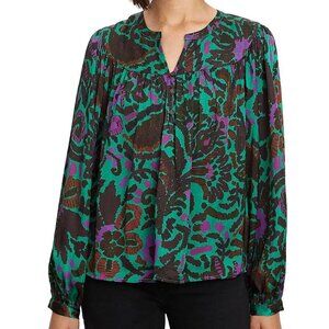 NWT floral printed blouse Velvet by Graham & Spencer, Size Small